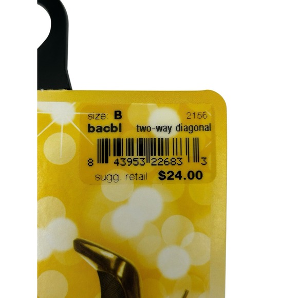 Star Power‎ By Spanx Size B Center-Stage Black Two-Way Diagonal Shaping Tights - Picture 3 of 3